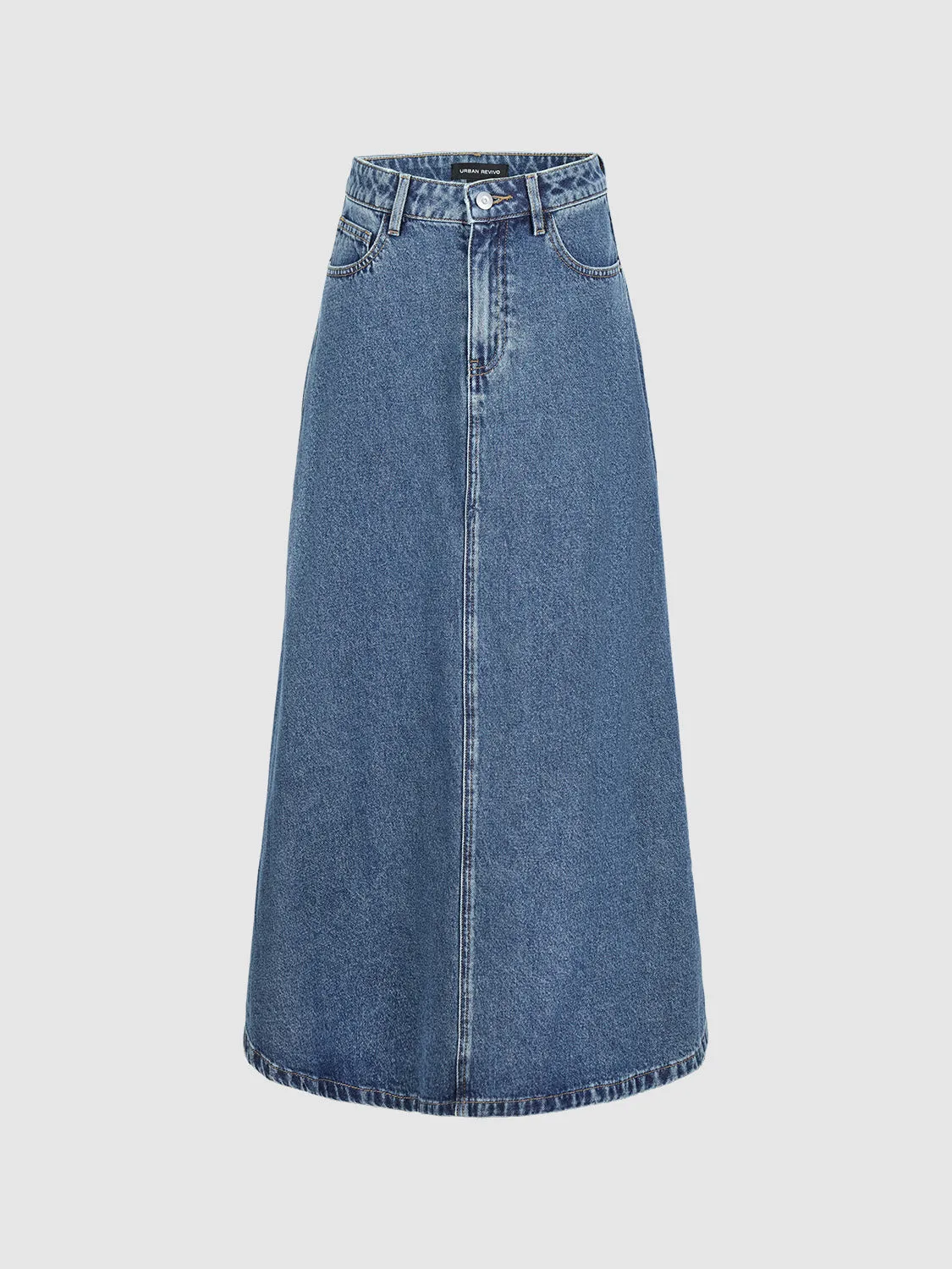 A-Line Regular Denim Skirts sold by Urban Revivo
