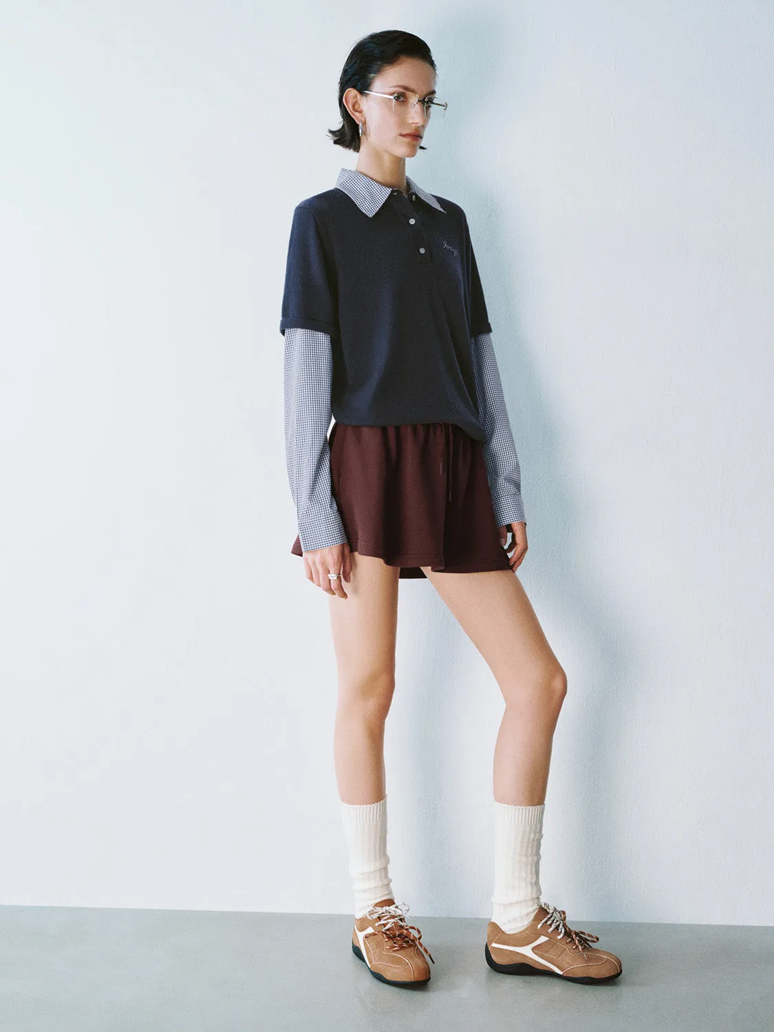 2 In 1 Plaid Collar Knitted T-Shirts sold by Urban Revivo product image thumbnail 4