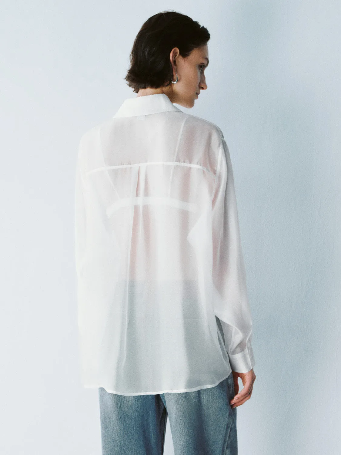 Flower Décor Button Up Long Sleeve Shirts sold by Urban Revivo product image thumbnail 3