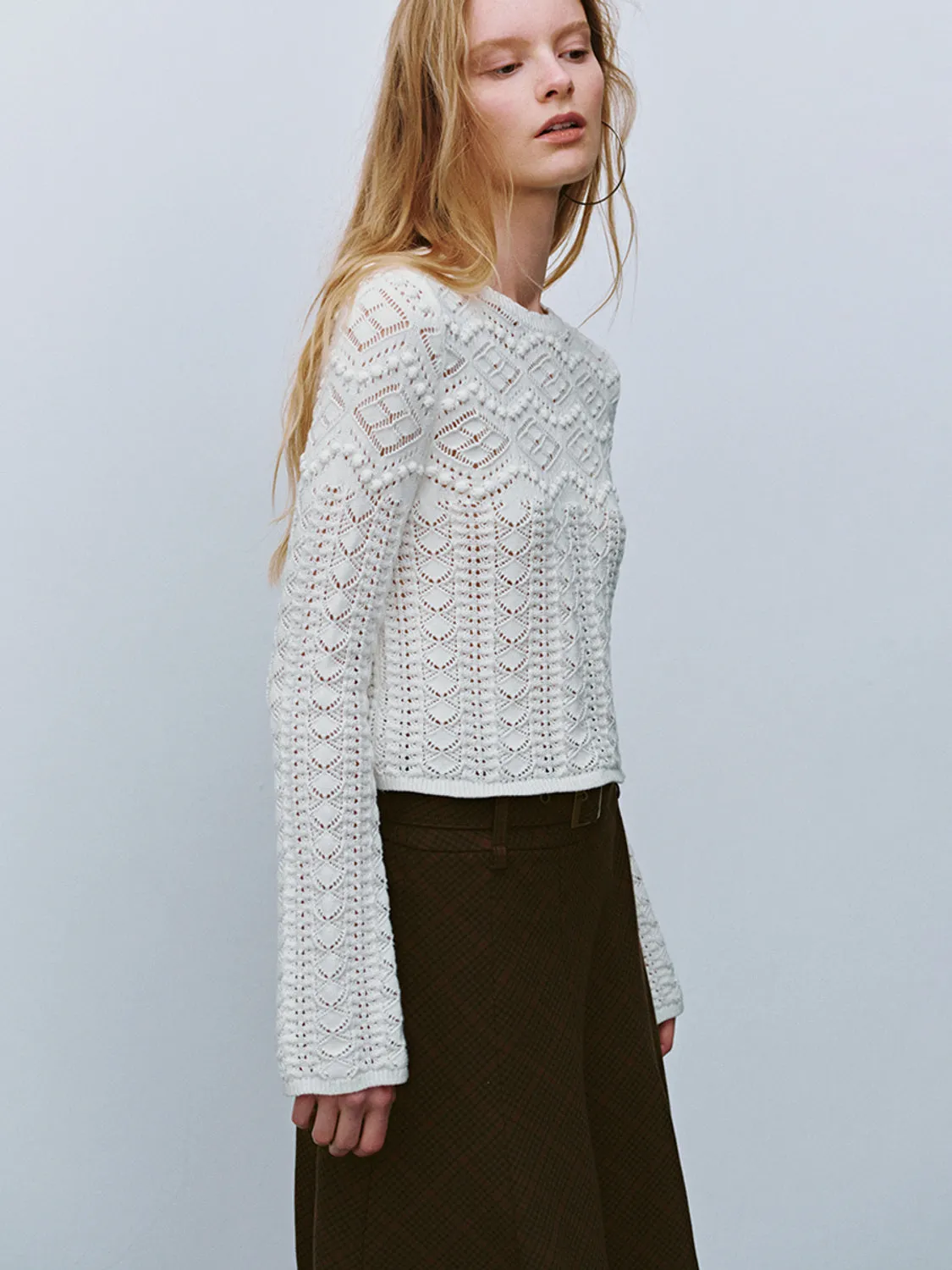 Crochet Knitted T-Shirts sold by Urban Revivo product image thumbnail 5