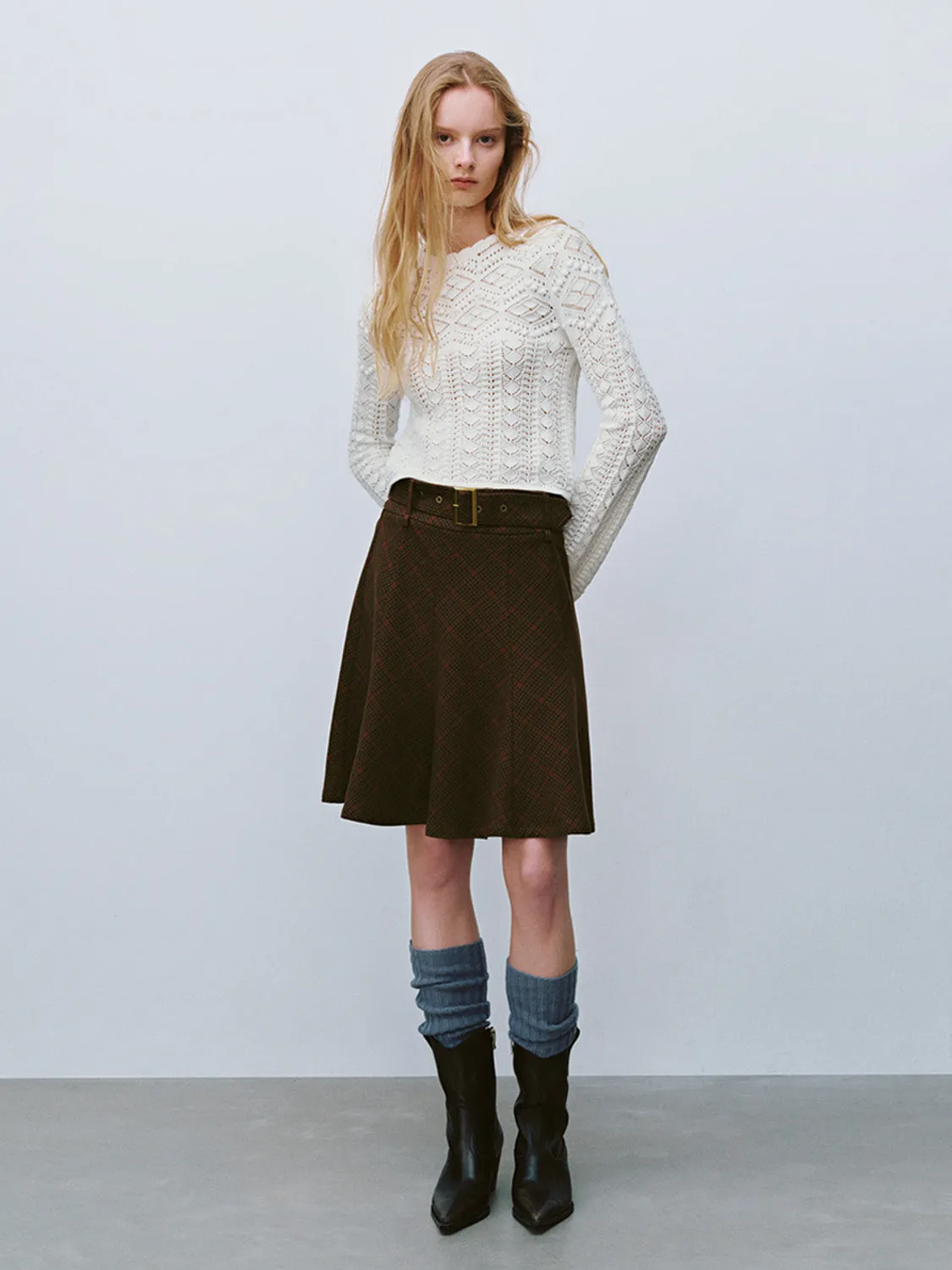 Crochet Knitted T-Shirts sold by Urban Revivo product image thumbnail 4