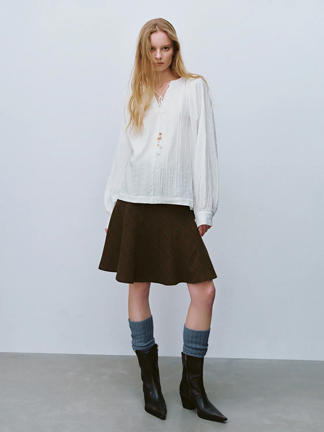 Tie Front Overhead Shirts sold by Urban Revivo product image thumbnail 4
