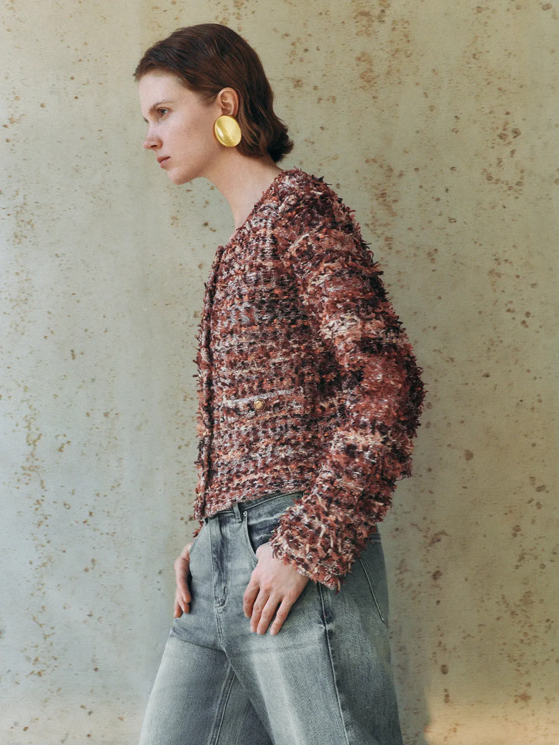 Chunky Knitted Tweed Cardigans sold by Urban Revivo product image thumbnail 2