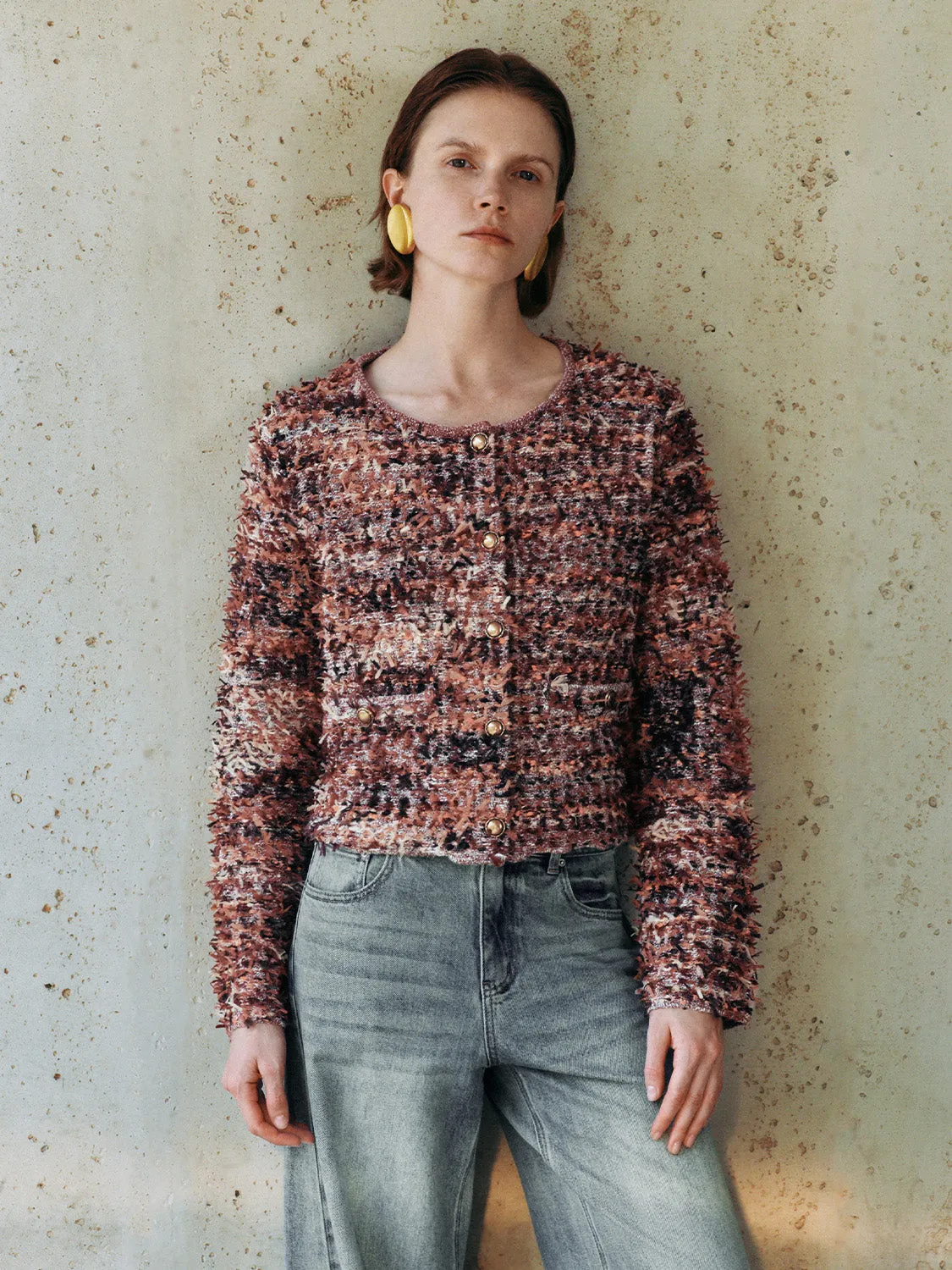 Chunky Knitted Tweed Cardigans sold by Urban Revivo