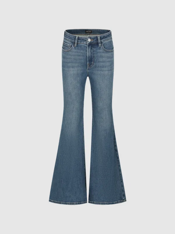Skinny Denim Flared Jeans sold by Urban Revivo