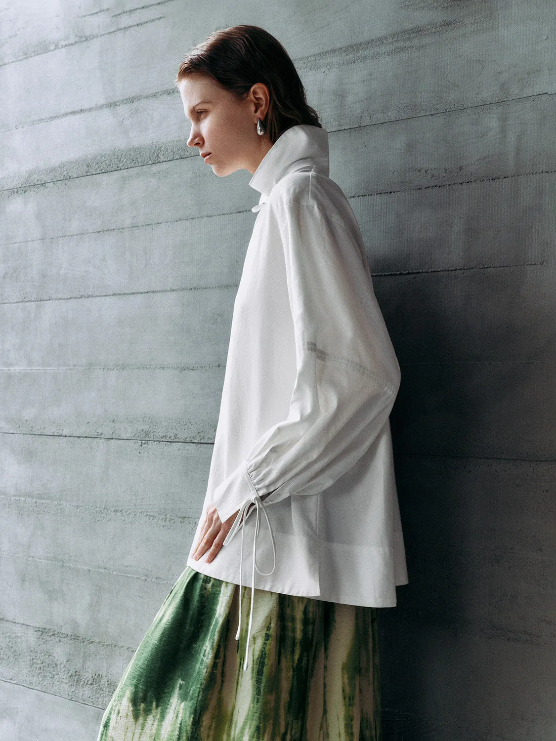 Lace Up Front Overhead Shirts sold by Urban Revivo product image thumbnail 2