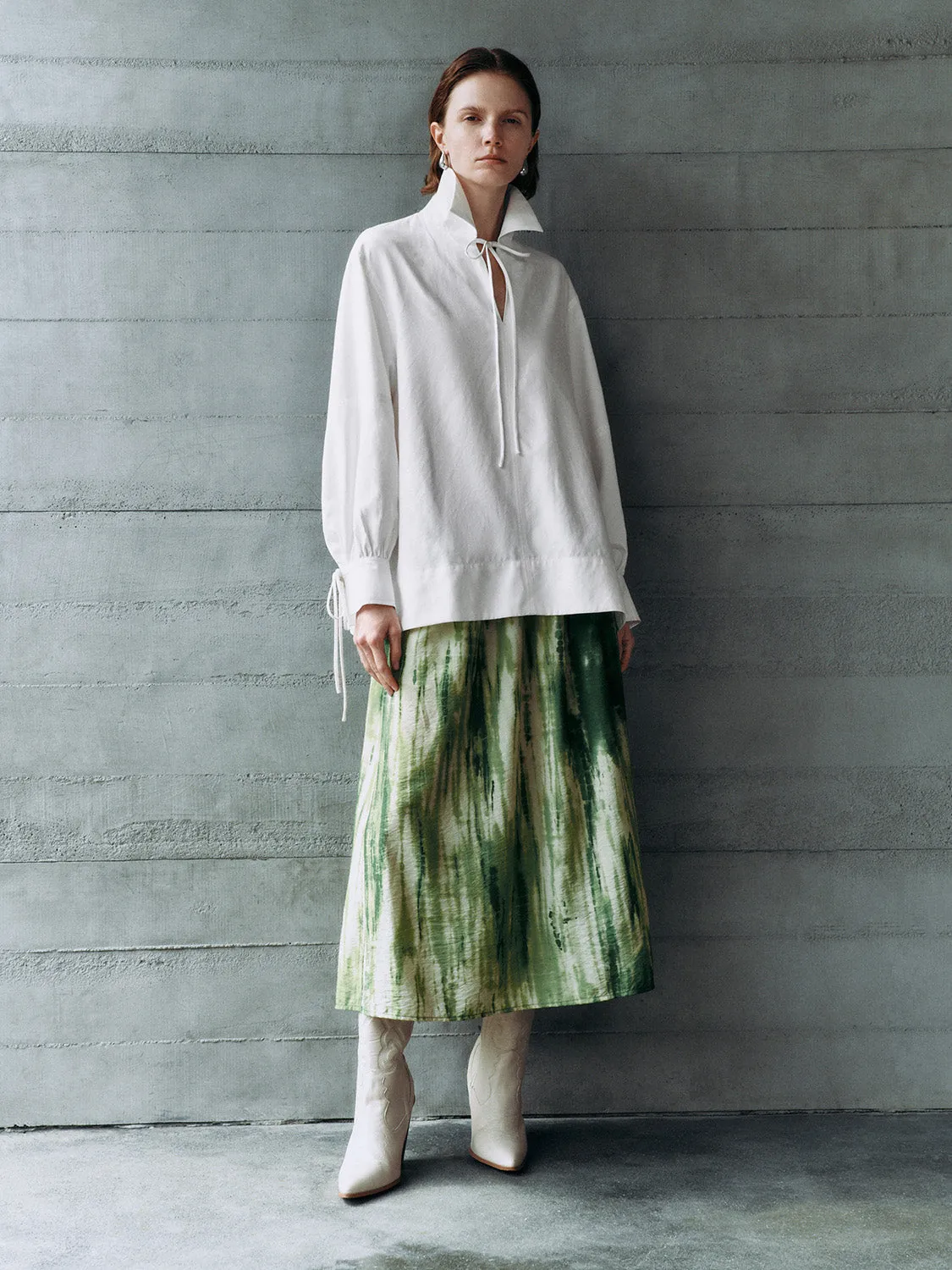 Lace Up Front Overhead Shirts sold by Urban Revivo product image thumbnail 4