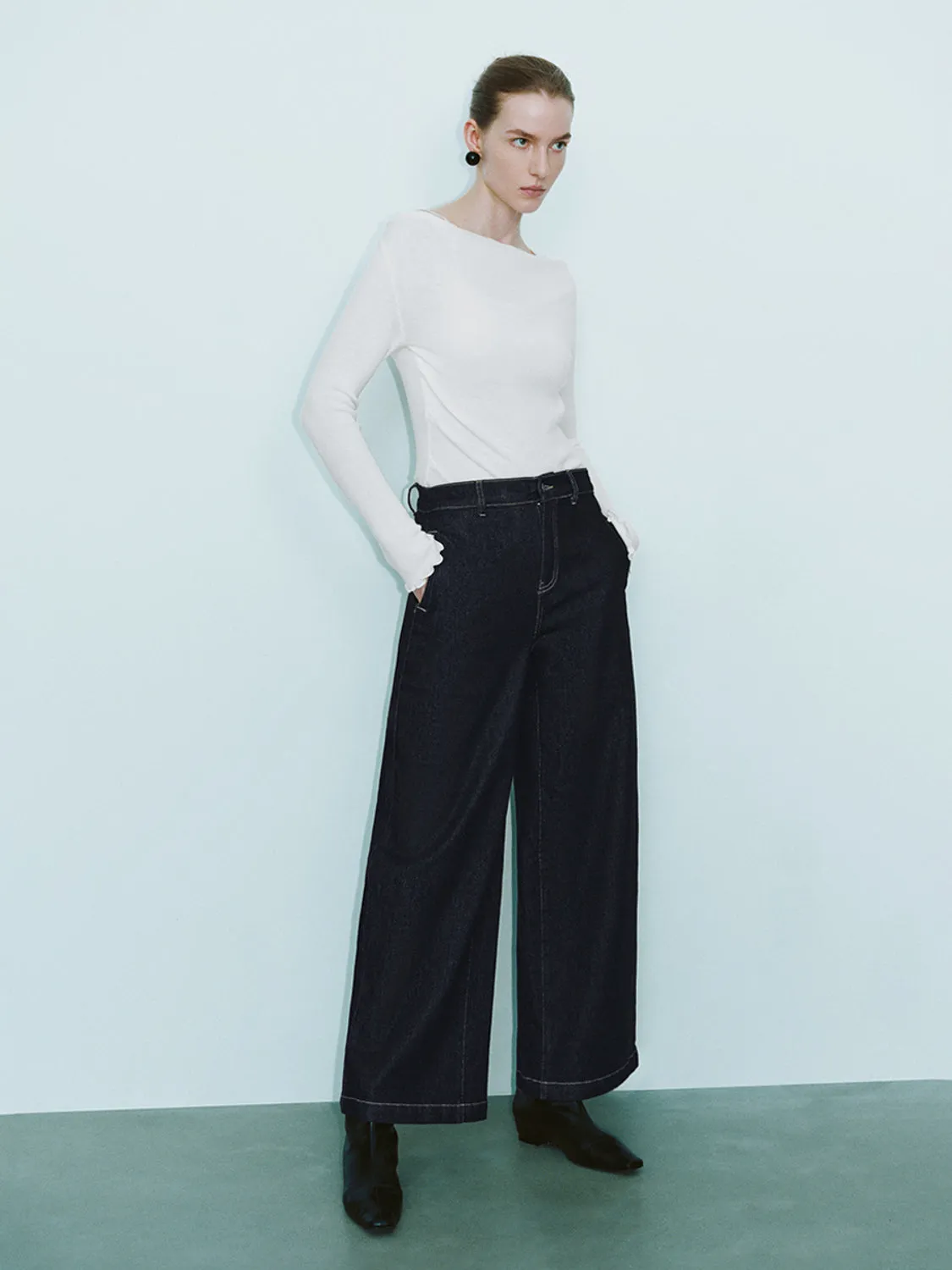 Cold Shoulder Skinny Knitted T-Shirts sold by Urban Revivo product image thumbnail 4