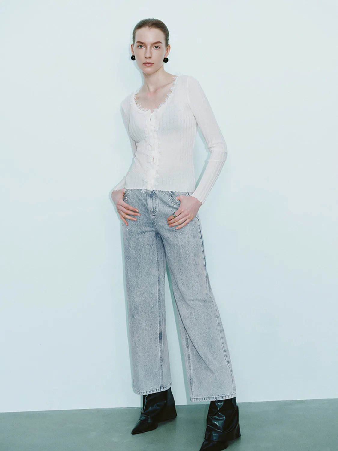 Glamor Skinny Knitted Cardigans sold by Urban Revivo product image thumbnail 4