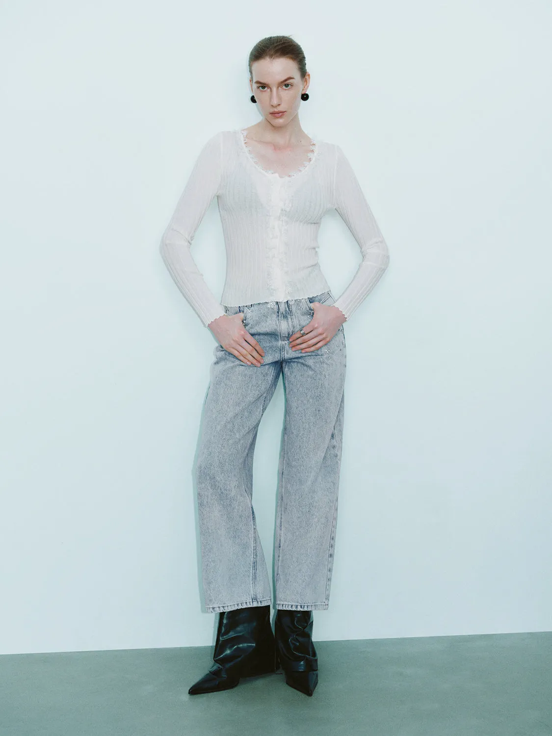 Glamor Skinny Knitted Cardigans sold by Urban Revivo