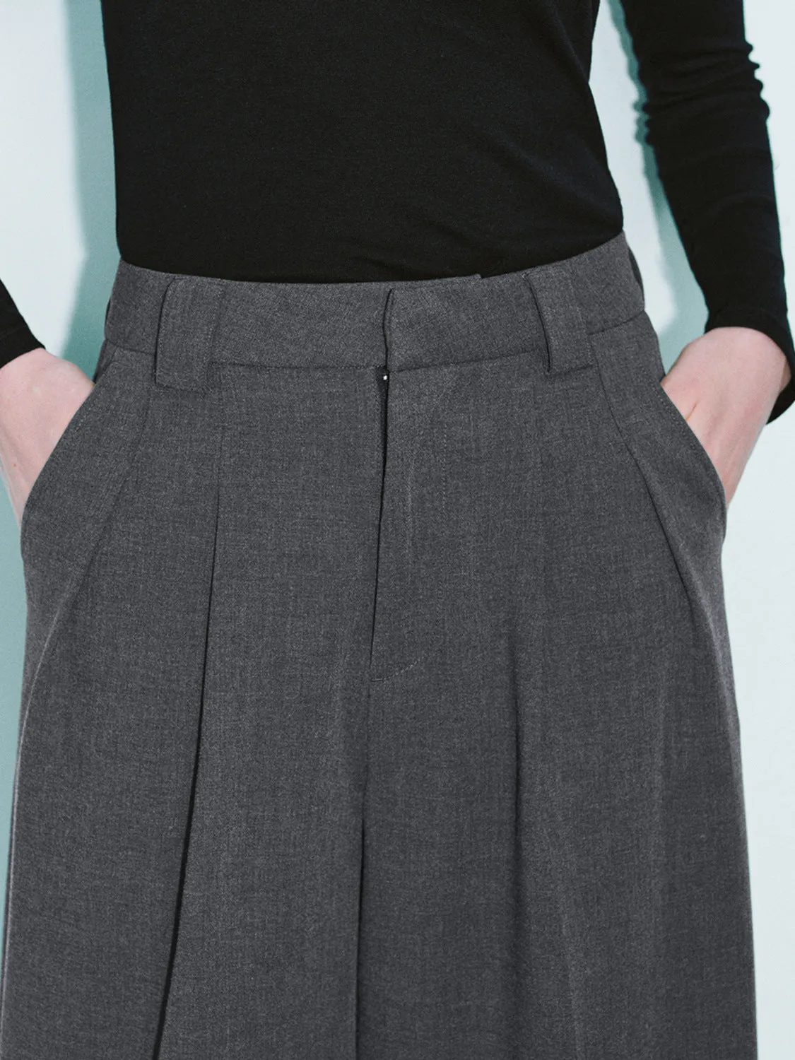 Regular Wide-Leg Pants sold by Urban Revivo product image thumbnail 3