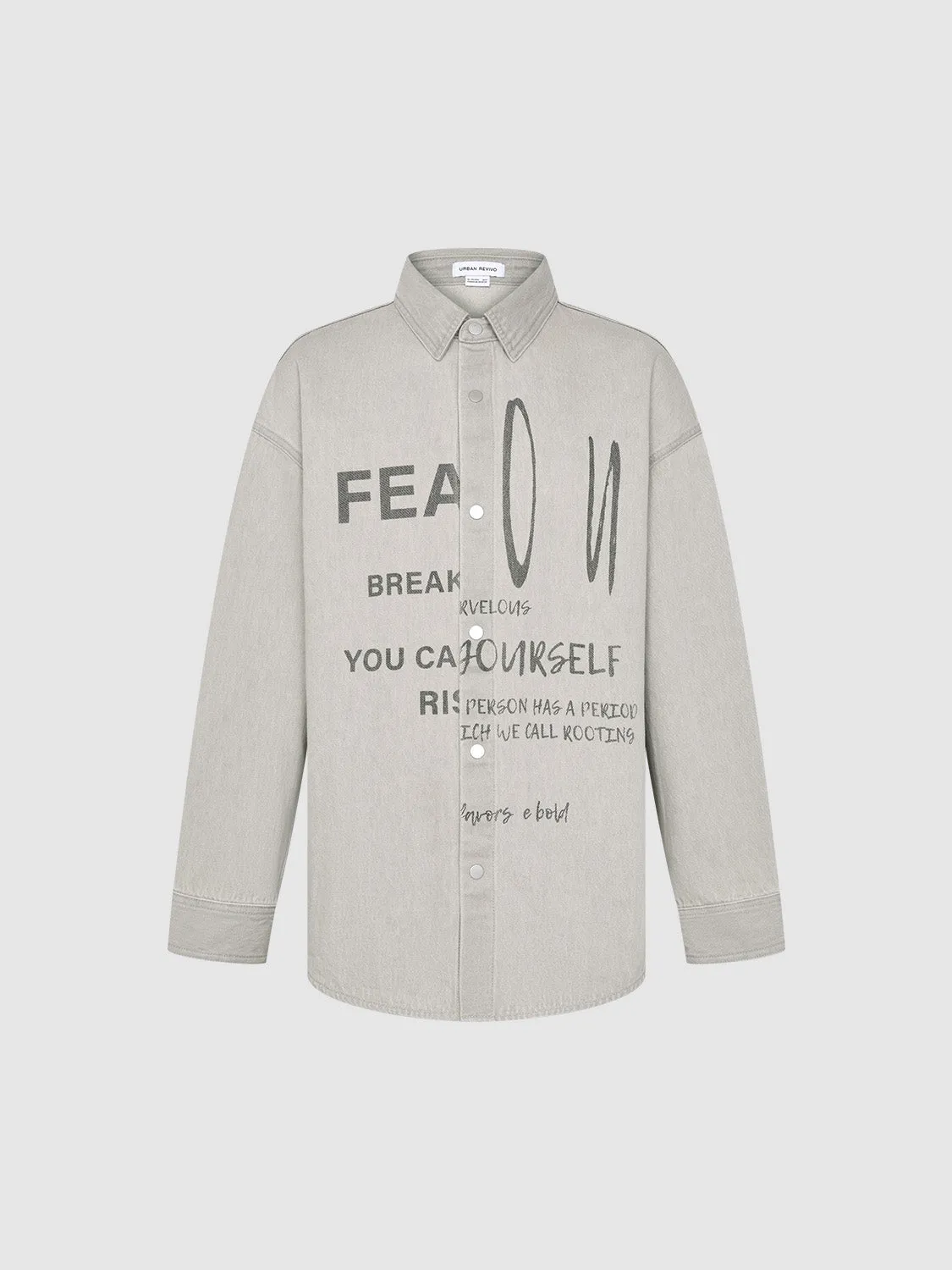 Drop Shoulder Sleeve Denim Shirts sold by Urban Revivo