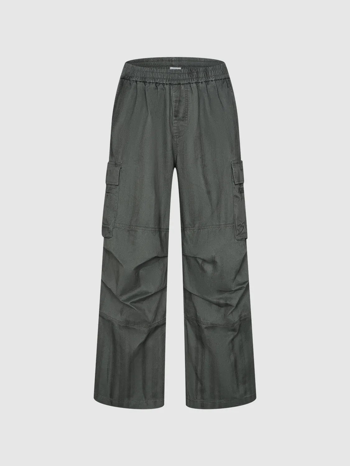 Oversized Ruched Wide-Leg Pants sold by Urban Revivo
