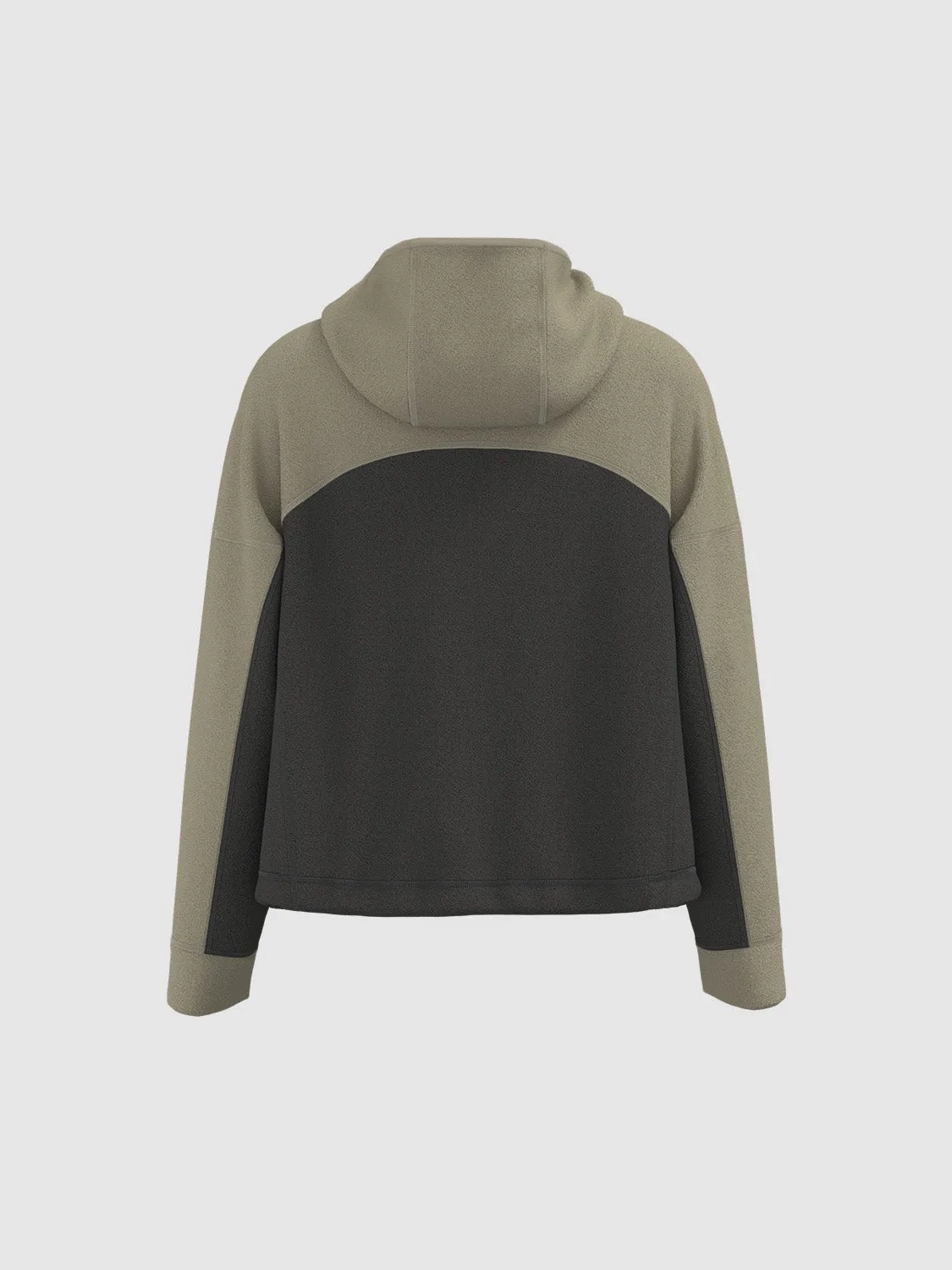 Zip Half Placket Hoodie Sweatshirts sold by Urban Revivo product image thumbnail 2