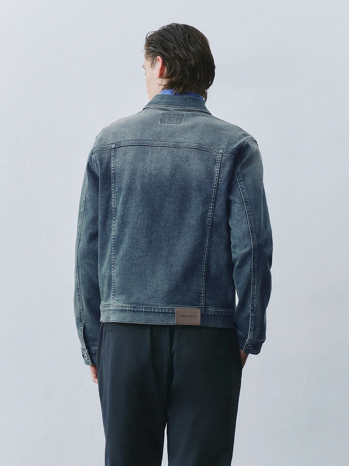 Button Up Denim Jackets sold by Urban Revivo product image thumbnail 2