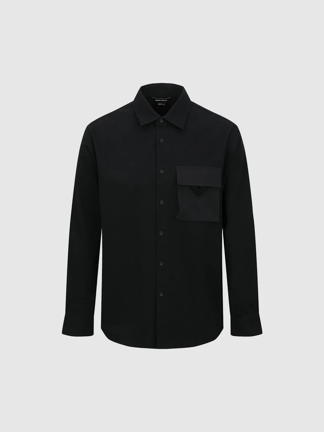 Loose Button Up Long Sleeve Shirts sold by Urban Revivo product image thumbnail 3