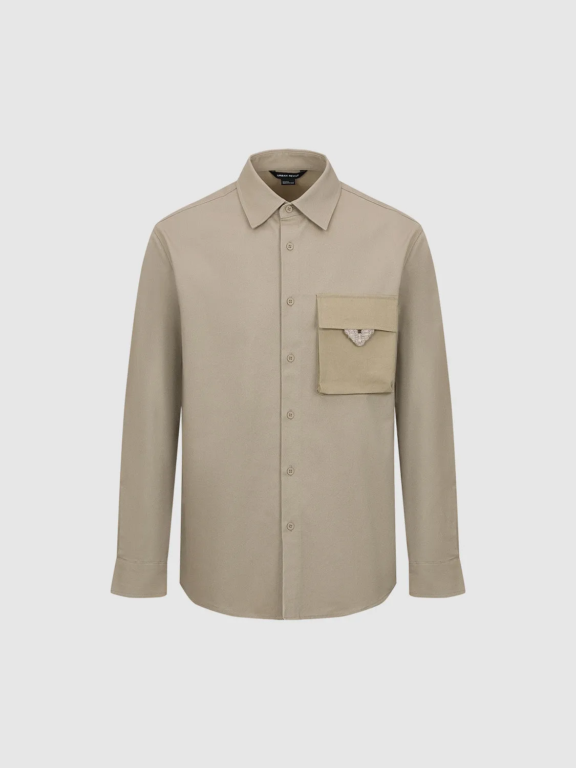 Loose Button Up Long Sleeve Shirts sold by Urban Revivo