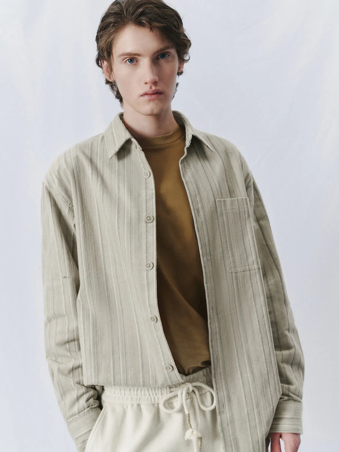 Striped Long Sleeve Shirts sold by Urban Revivo product image thumbnail 3