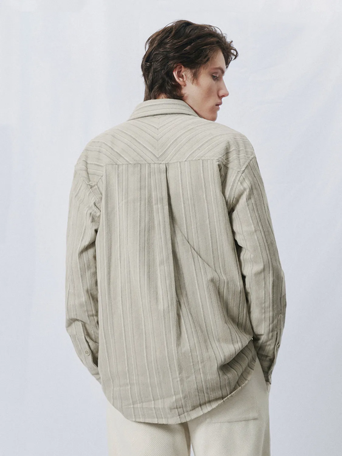 Striped Long Sleeve Shirts sold by Urban Revivo product image thumbnail 2