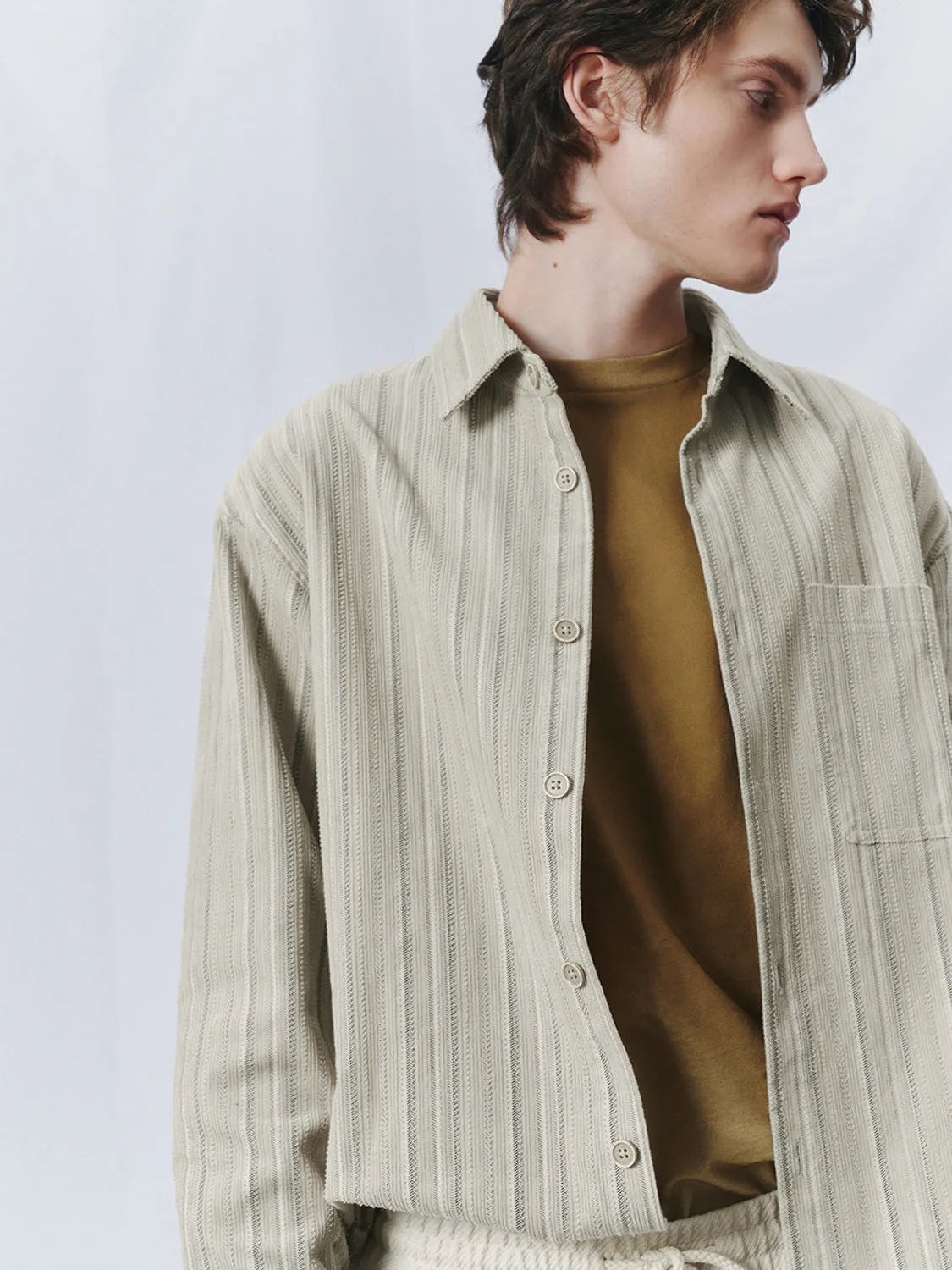 Striped Long Sleeve Shirts sold by Urban Revivo product image thumbnail 5