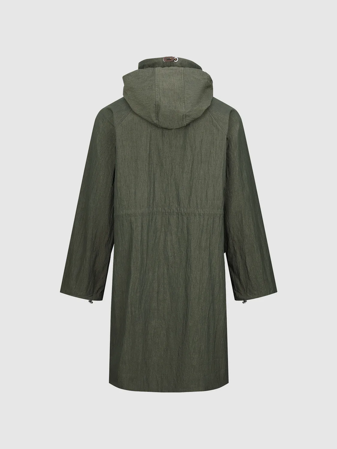 Loose Hoodie Trench Coats sold by Urban Revivo product image thumbnail 2