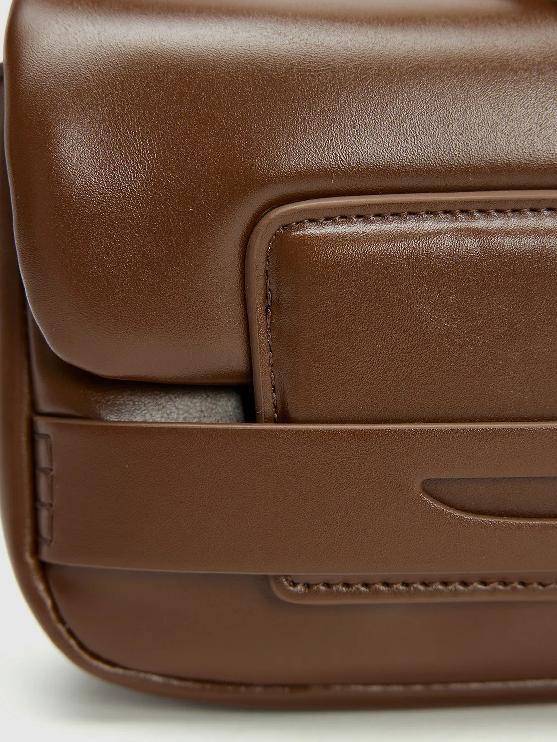 Small Vegan Leather Shoulder Bags sold by Urban Revivo product image thumbnail 4