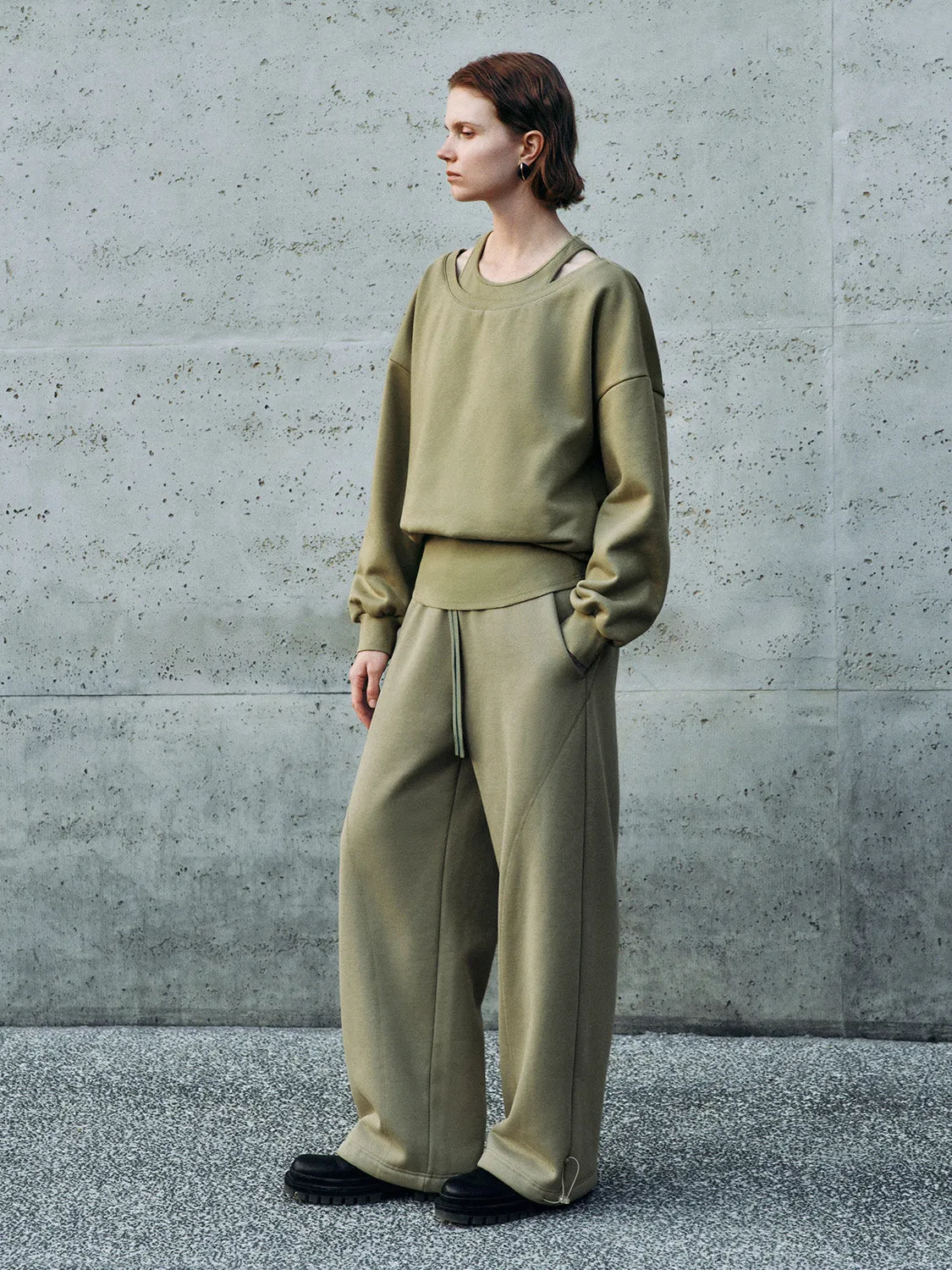 Drawstring Wide-Leg Pants sold by Urban Revivo product image thumbnail 5