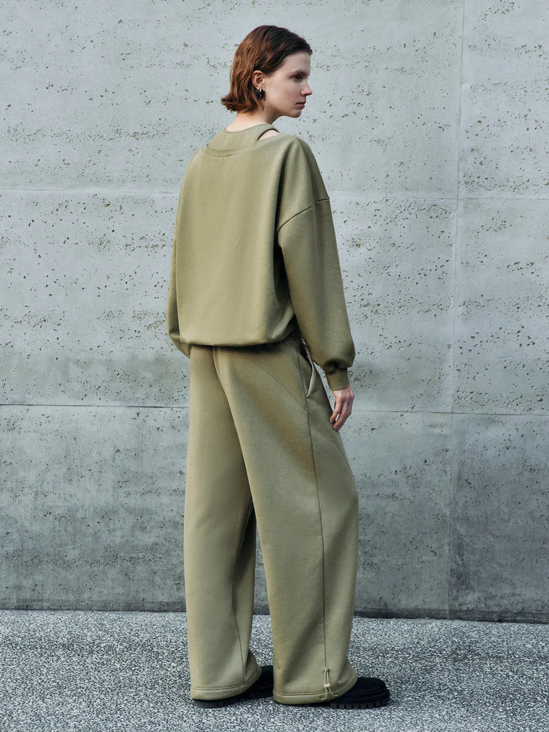 Drawstring Wide-Leg Pants sold by Urban Revivo product image thumbnail 4