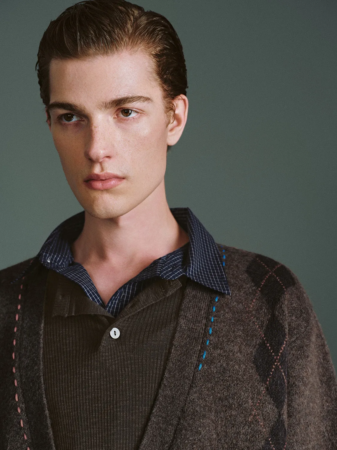 Argyle Pattern Knitted Cardigans sold by Urban Revivo product image thumbnail 5