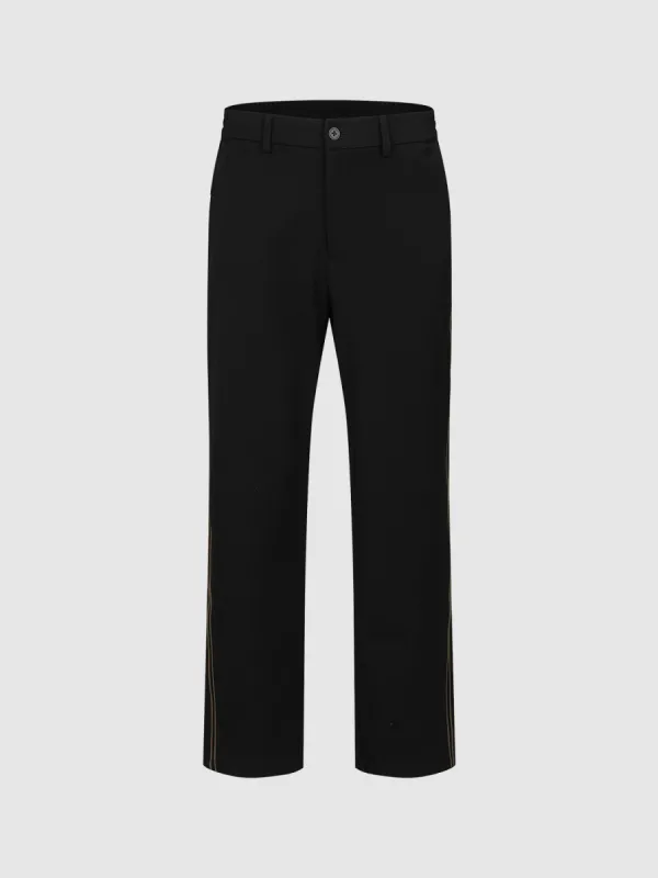 Loose Striped Straight Pants sold by Urban Revivo