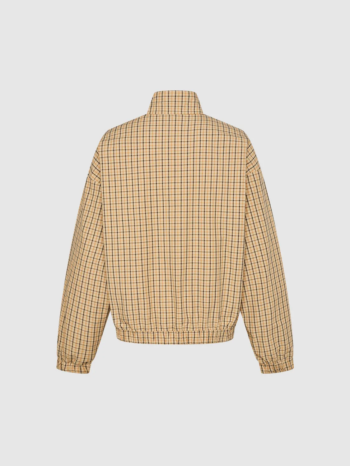 Check Pattern Stand Collar Jackets sold by Urban Revivo product image thumbnail 2