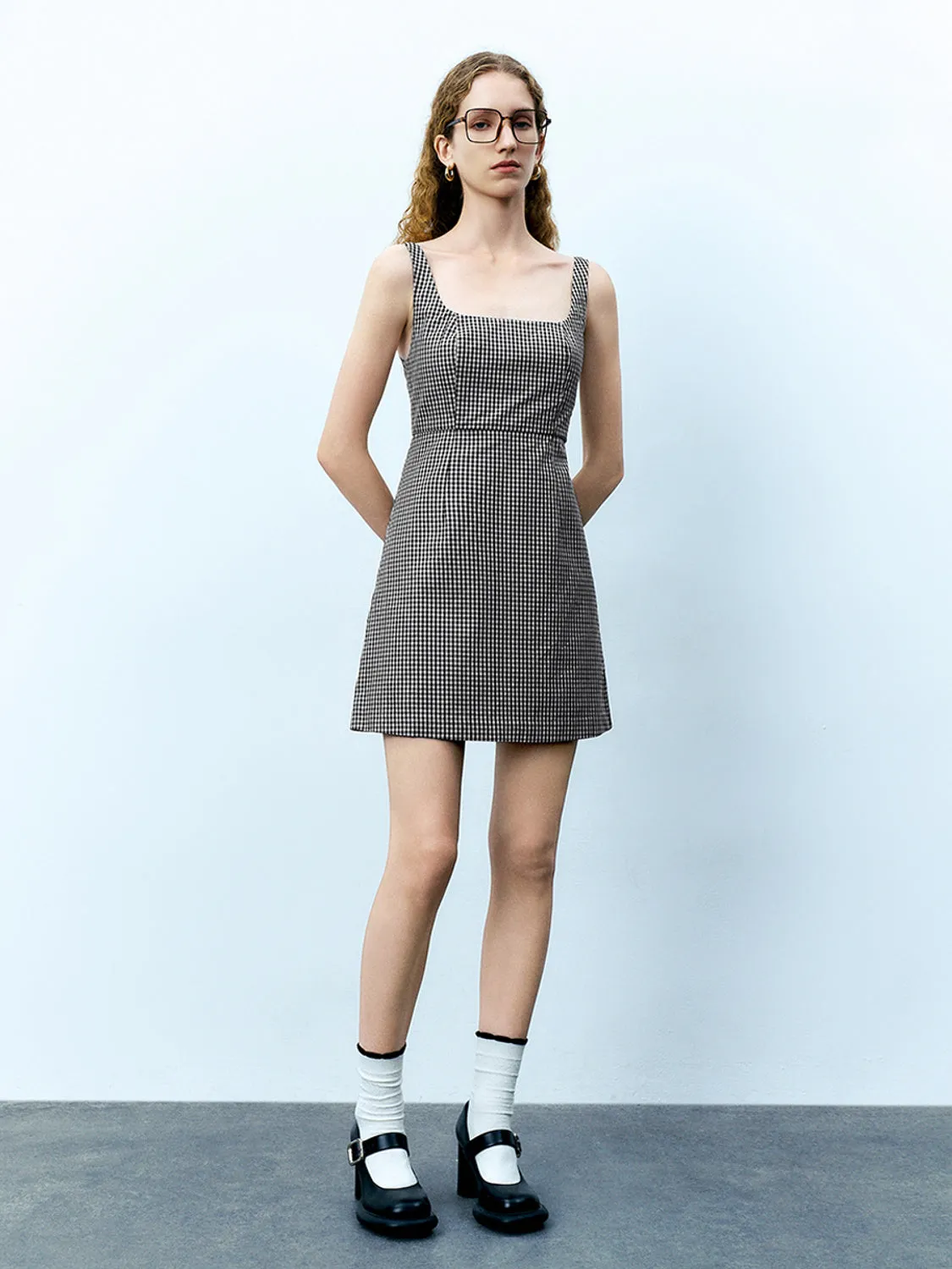 Plaid A-Line Dresses sold by Urban Revivo product image thumbnail 4