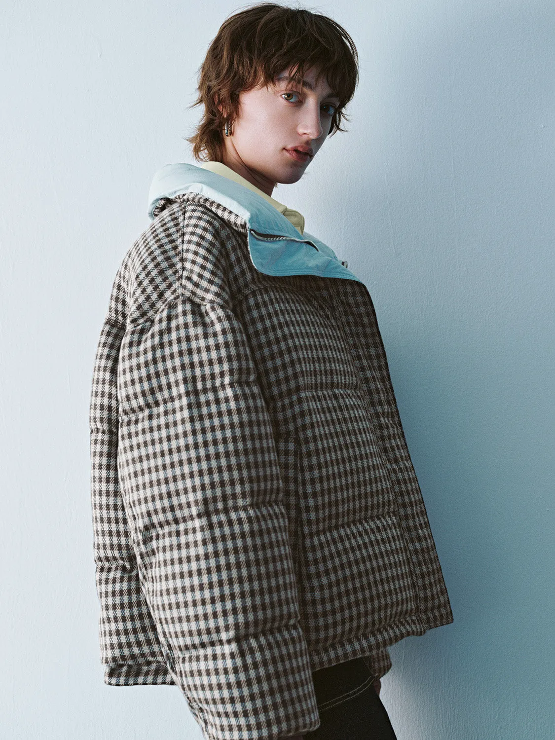 Plaid Padded Down Outerwear sold by Urban Revivo product image thumbnail 2