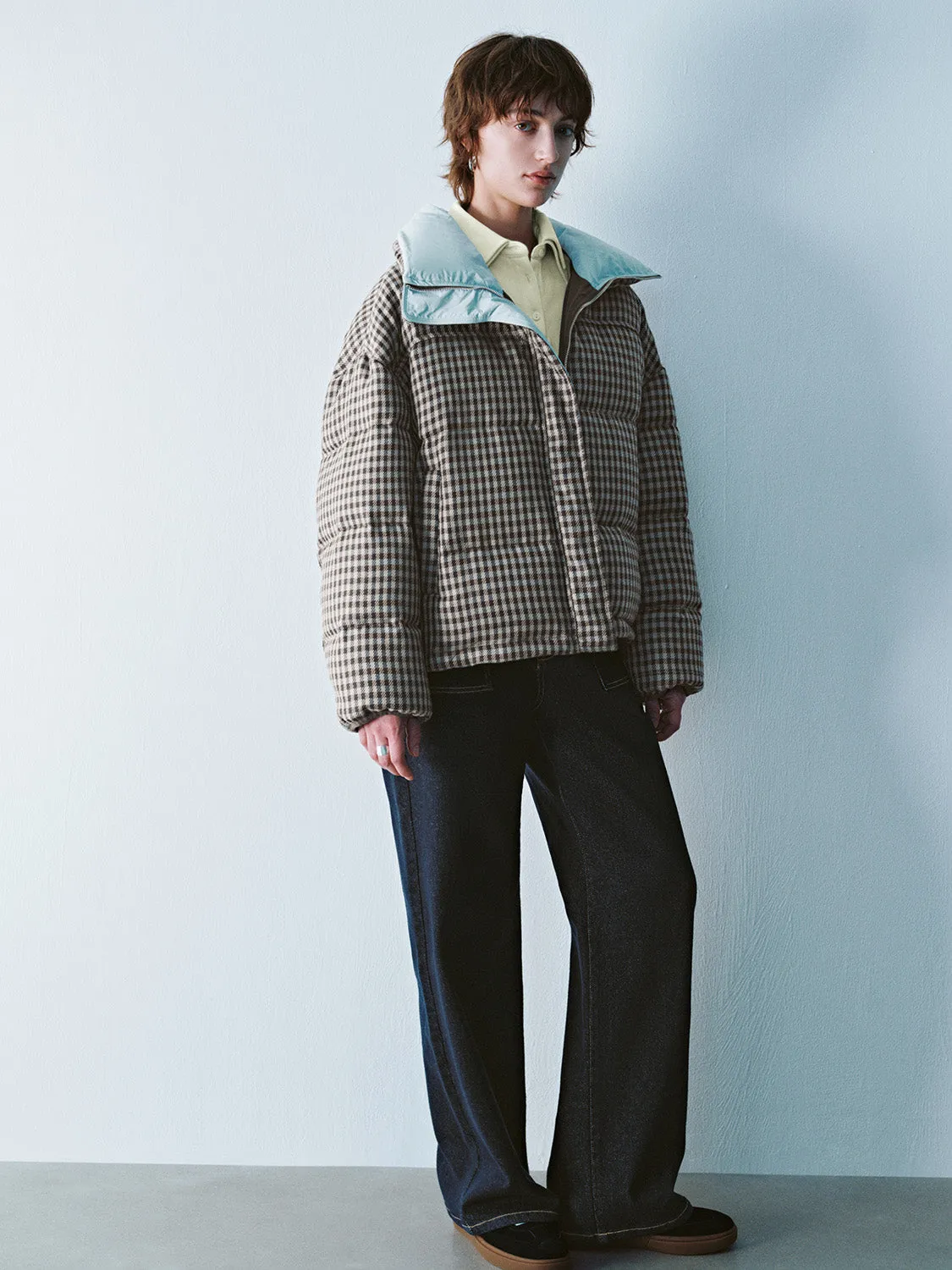 Plaid Padded Down Outerwear sold by Urban Revivo product image thumbnail 4