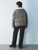 Plaid Padded Down Outerwear sold by Urban Revivo
