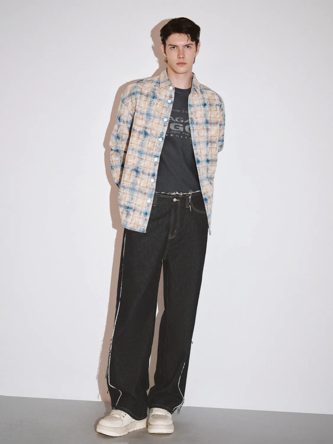 Oversized Button Up Shirts sold by Urban Revivo product image thumbnail 4