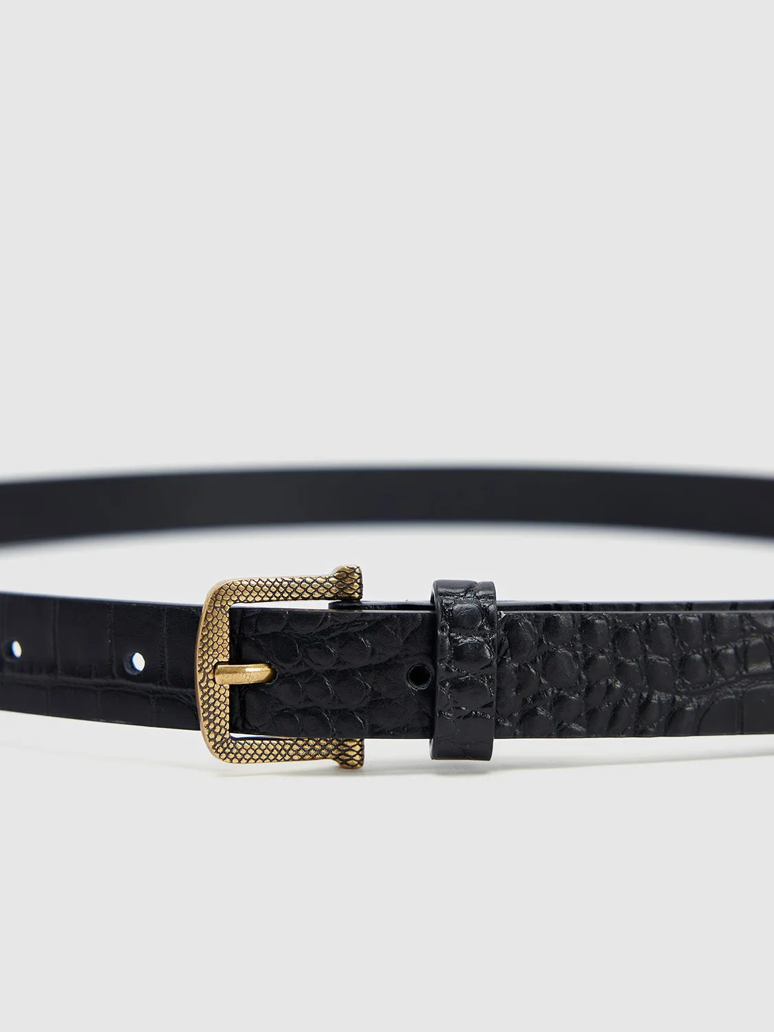 Vegan Leather Skinny Belts sold by Urban Revivo product image thumbnail 4