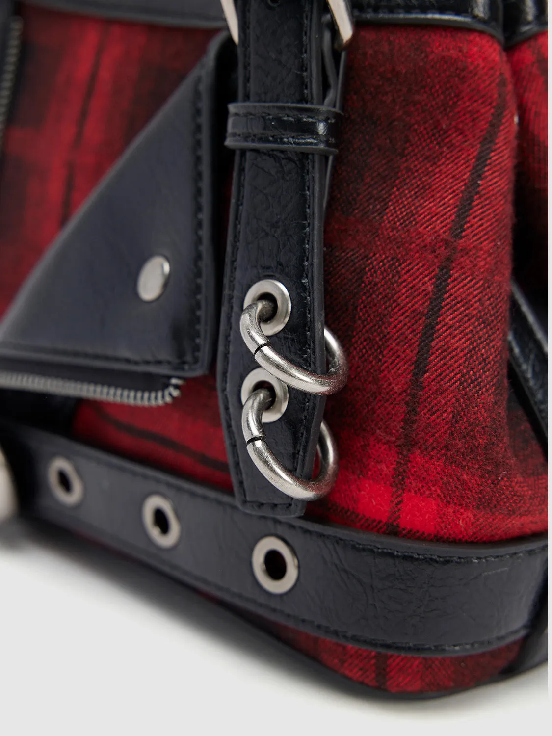 Vegan Leather Plaid Shoulder Bags sold by Urban Revivo product image thumbnail 4