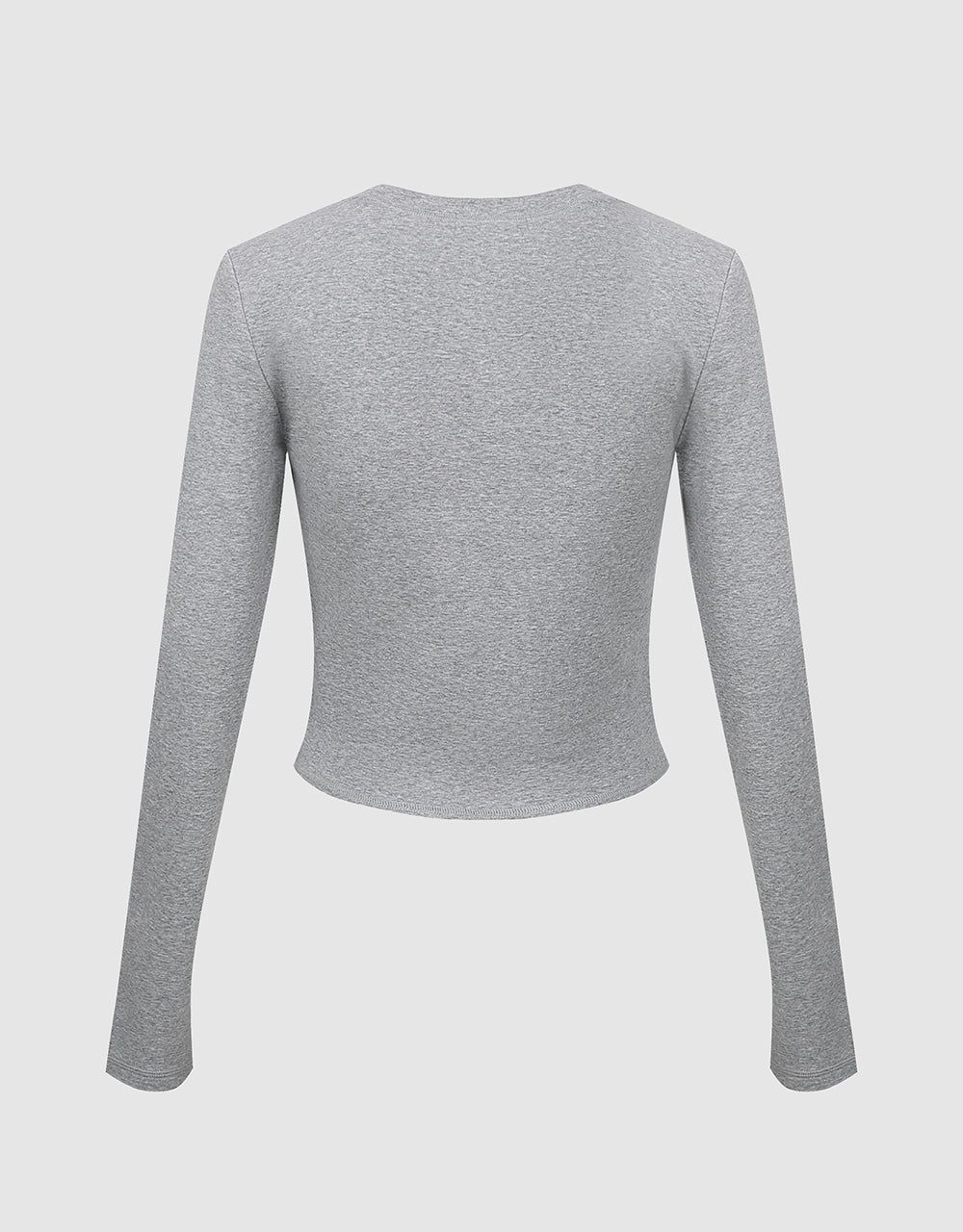 U Neck Skinny T-Shirt sold by Urban Revivo product image thumbnail 5