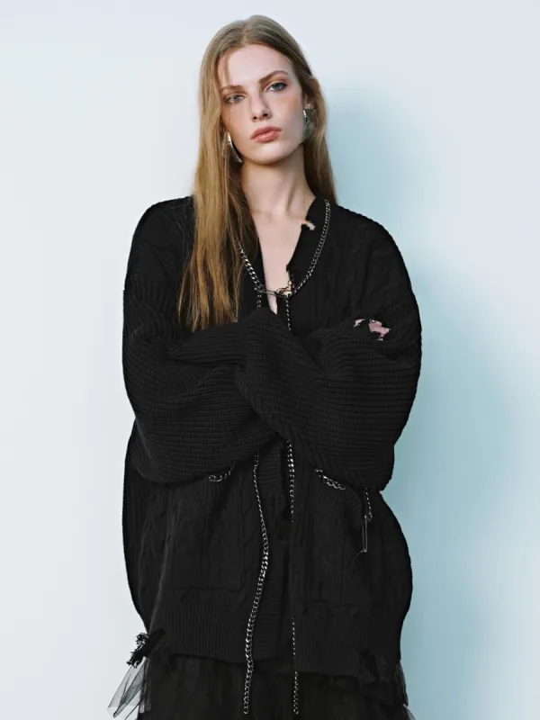 Loose Cable Knitted Cardigans sold by Urban Revivo