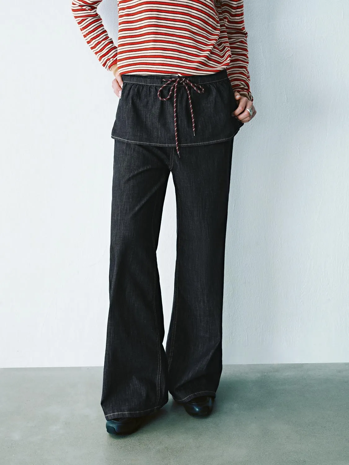 Elastic 2 In 1 Denim Jeans sold by Urban Revivo product image thumbnail 2