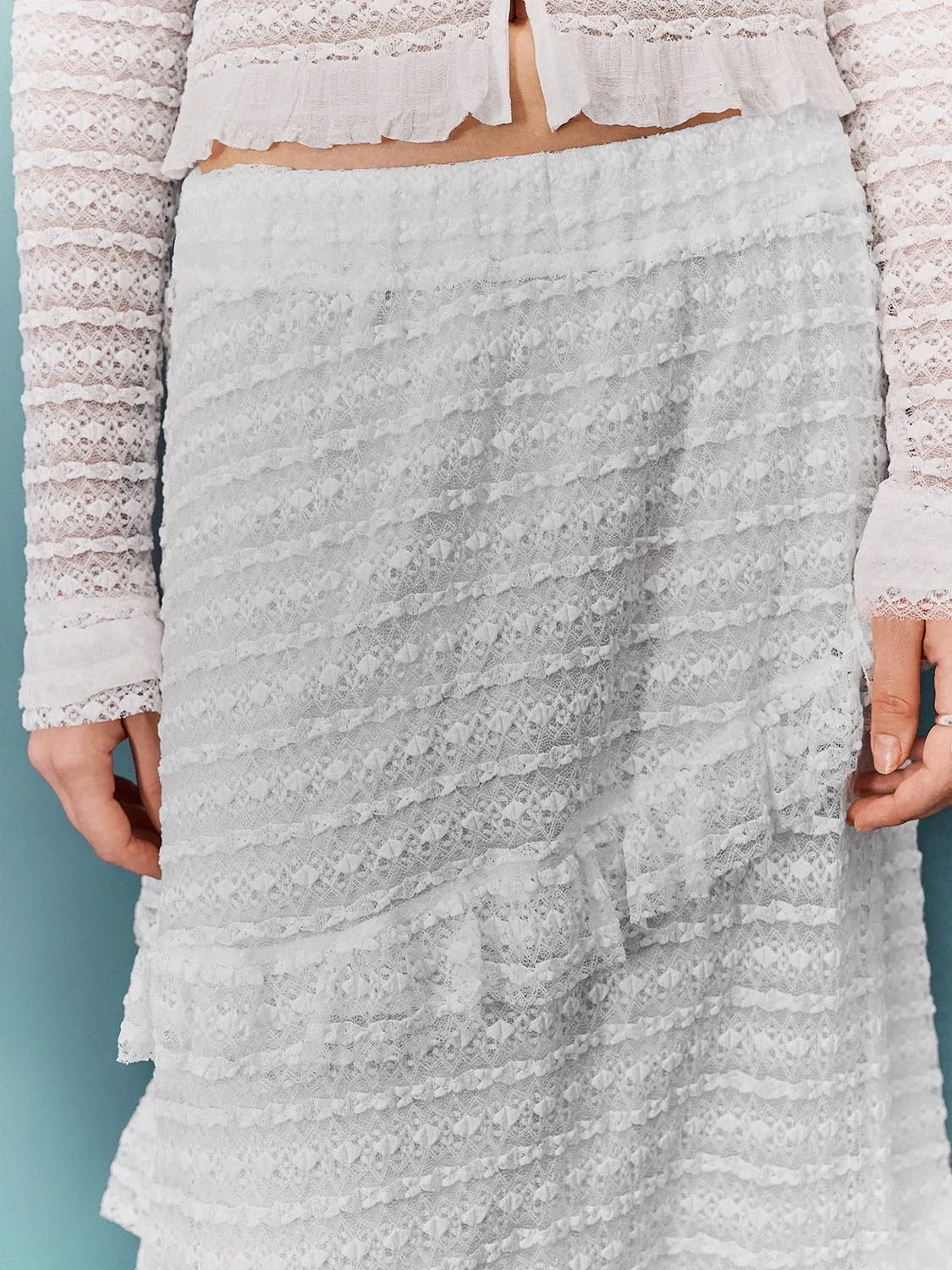 Crochet Maxi A-Line Skirts sold by Urban Revivo product image thumbnail 5