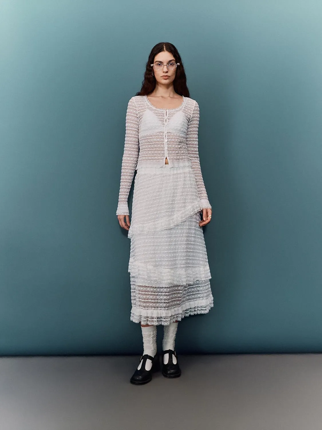 Crochet Maxi A-Line Skirts sold by Urban Revivo product image thumbnail 4