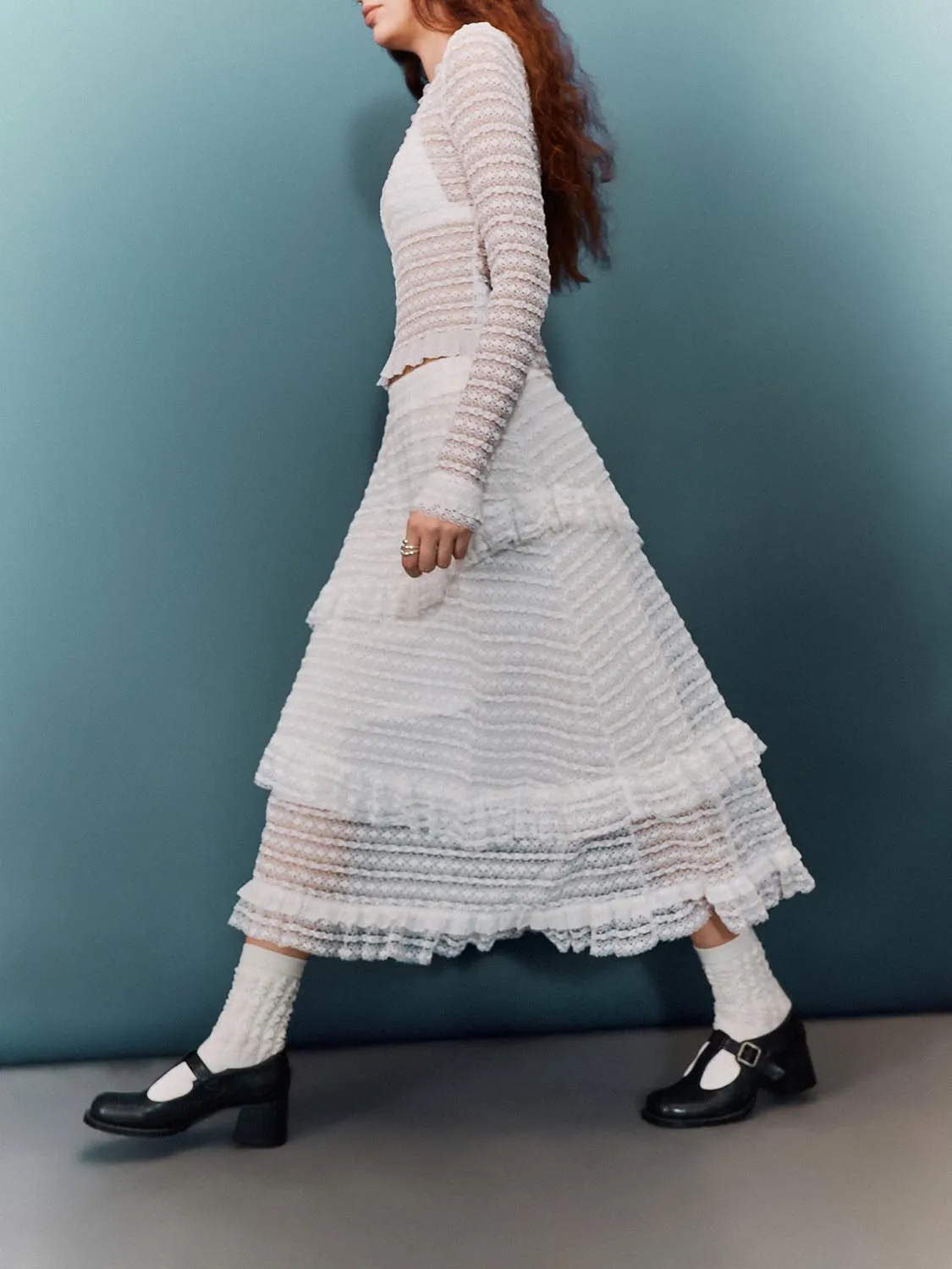 Crochet Maxi A-Line Skirts sold by Urban Revivo product image thumbnail 3