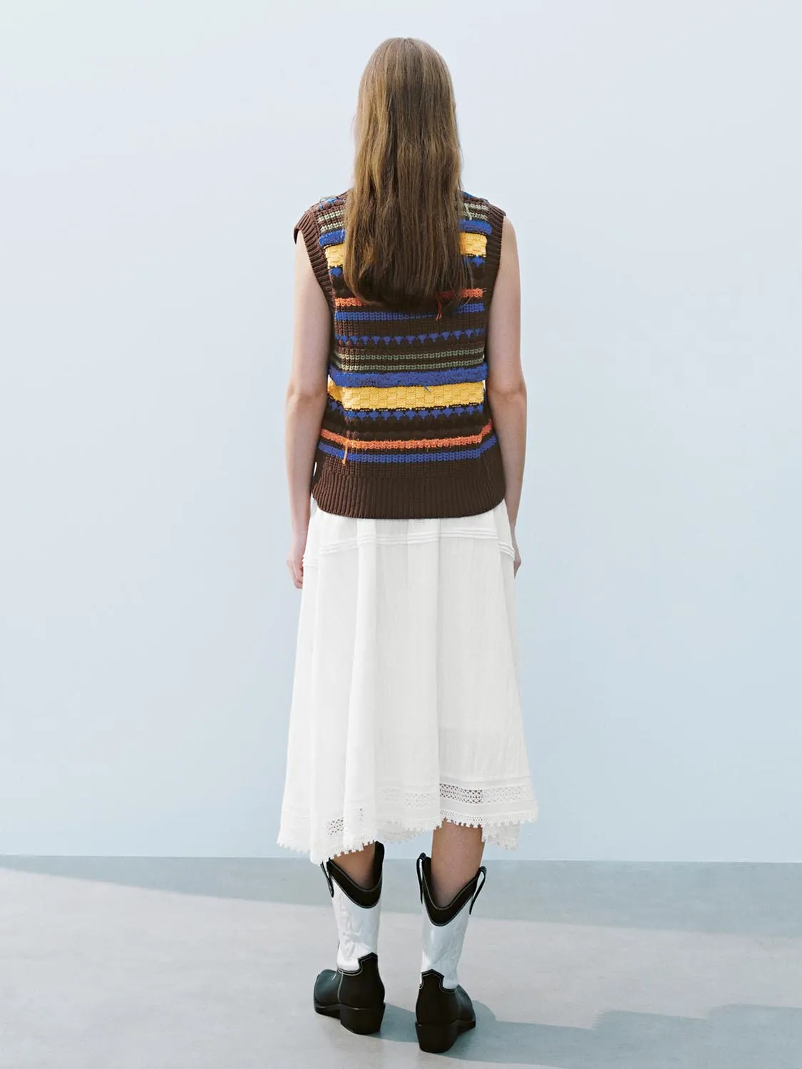 Lace Décor Loose A-Line Skirts sold by Urban Revivo product image thumbnail 5