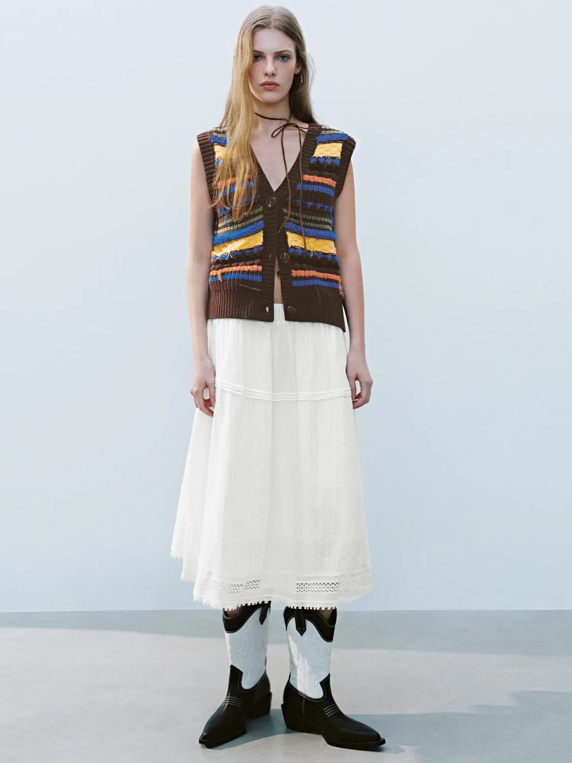 Lace Décor Loose A-Line Skirts sold by Urban Revivo product image thumbnail 4