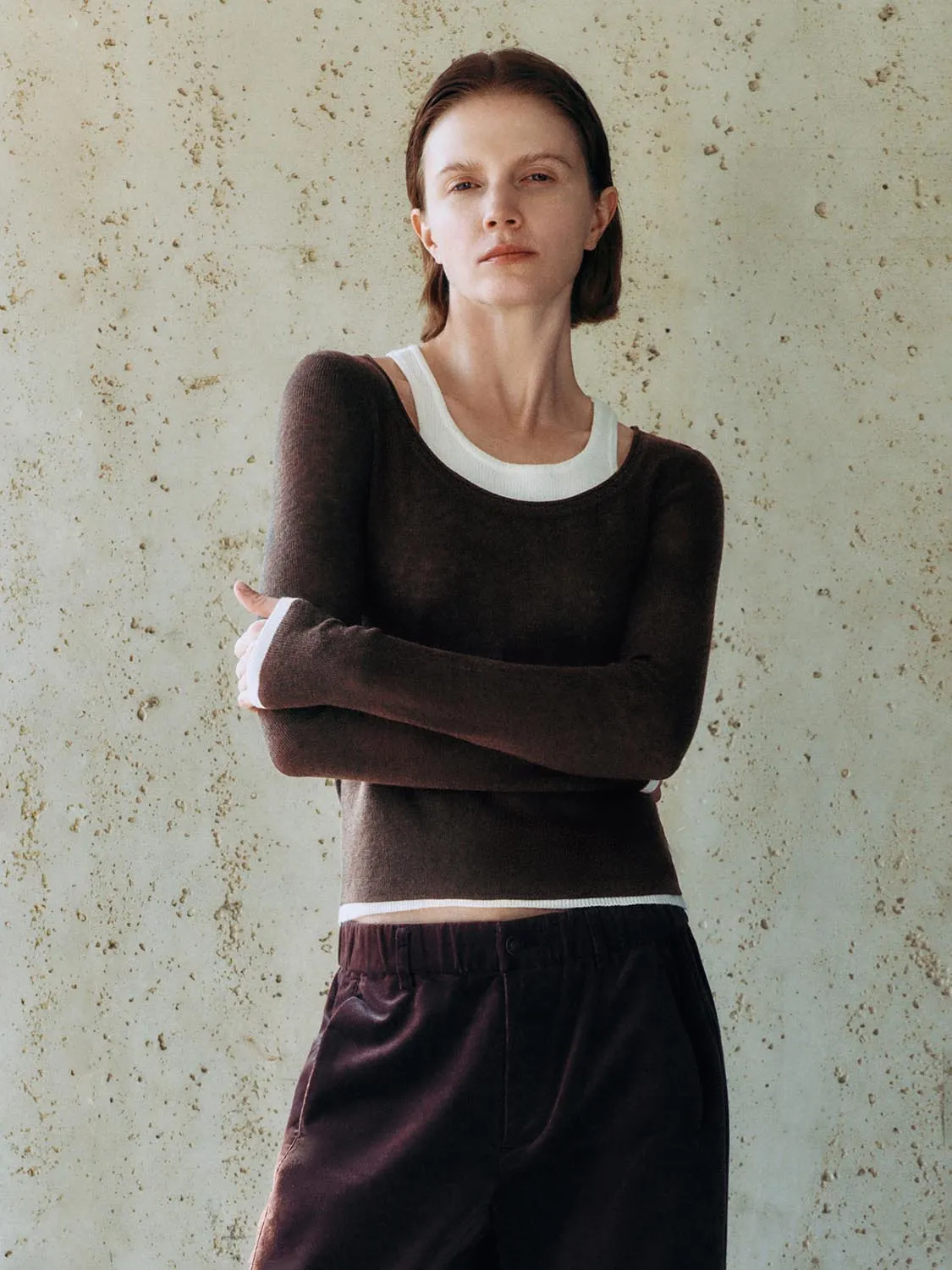 Skinny 2 In 1 Knitted T-Shirts sold by Urban Revivo