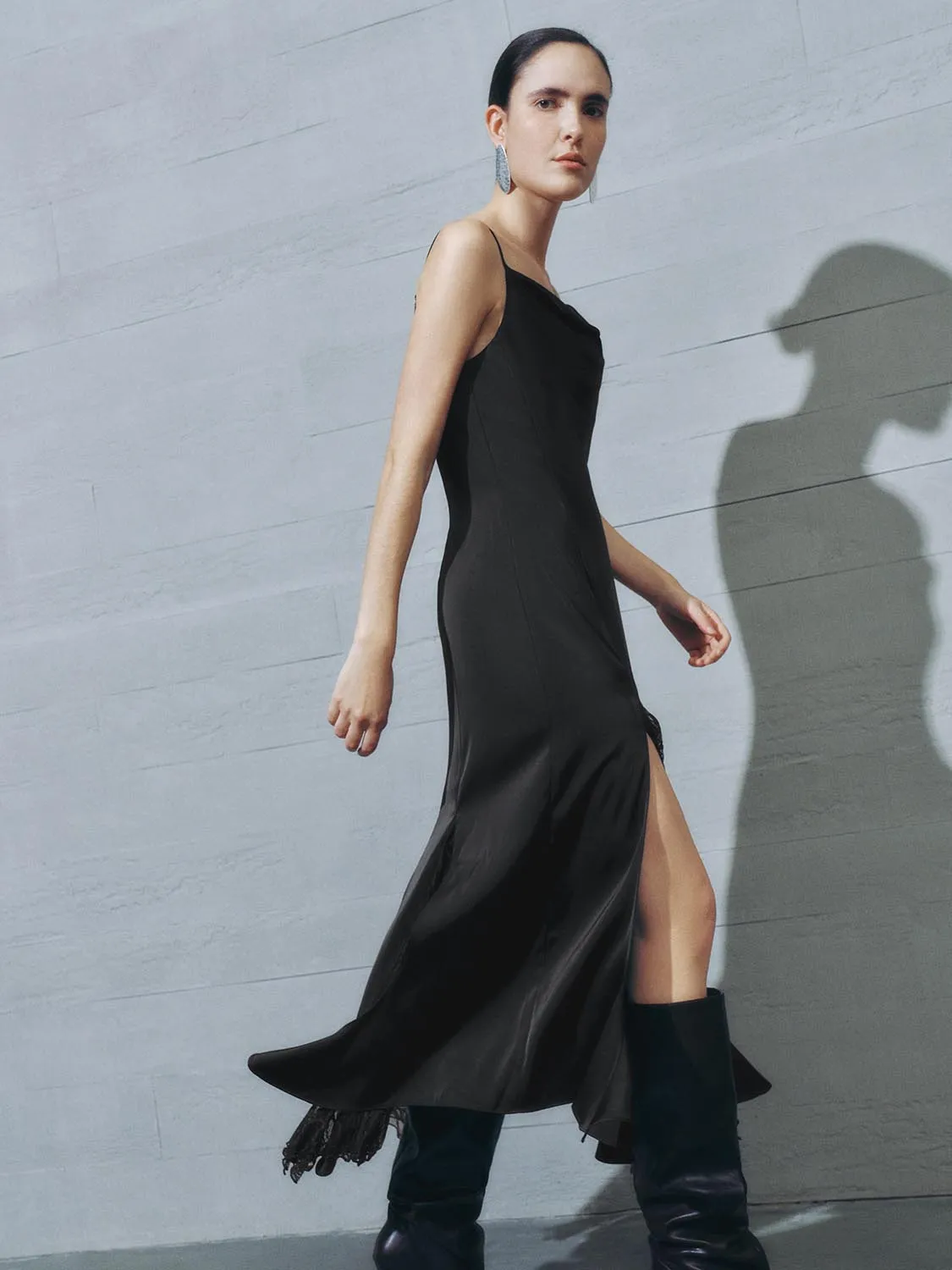 Cami Split Hem A-Line Dresses sold by Urban Revivo product image thumbnail 4