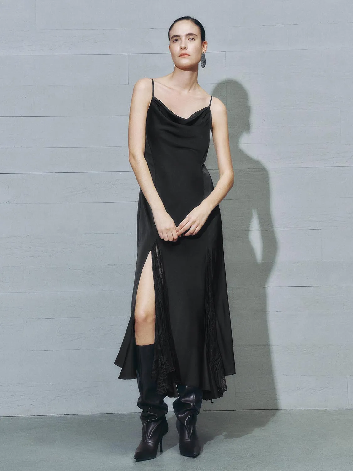 Cami Split Hem A-Line Dresses sold by Urban Revivo