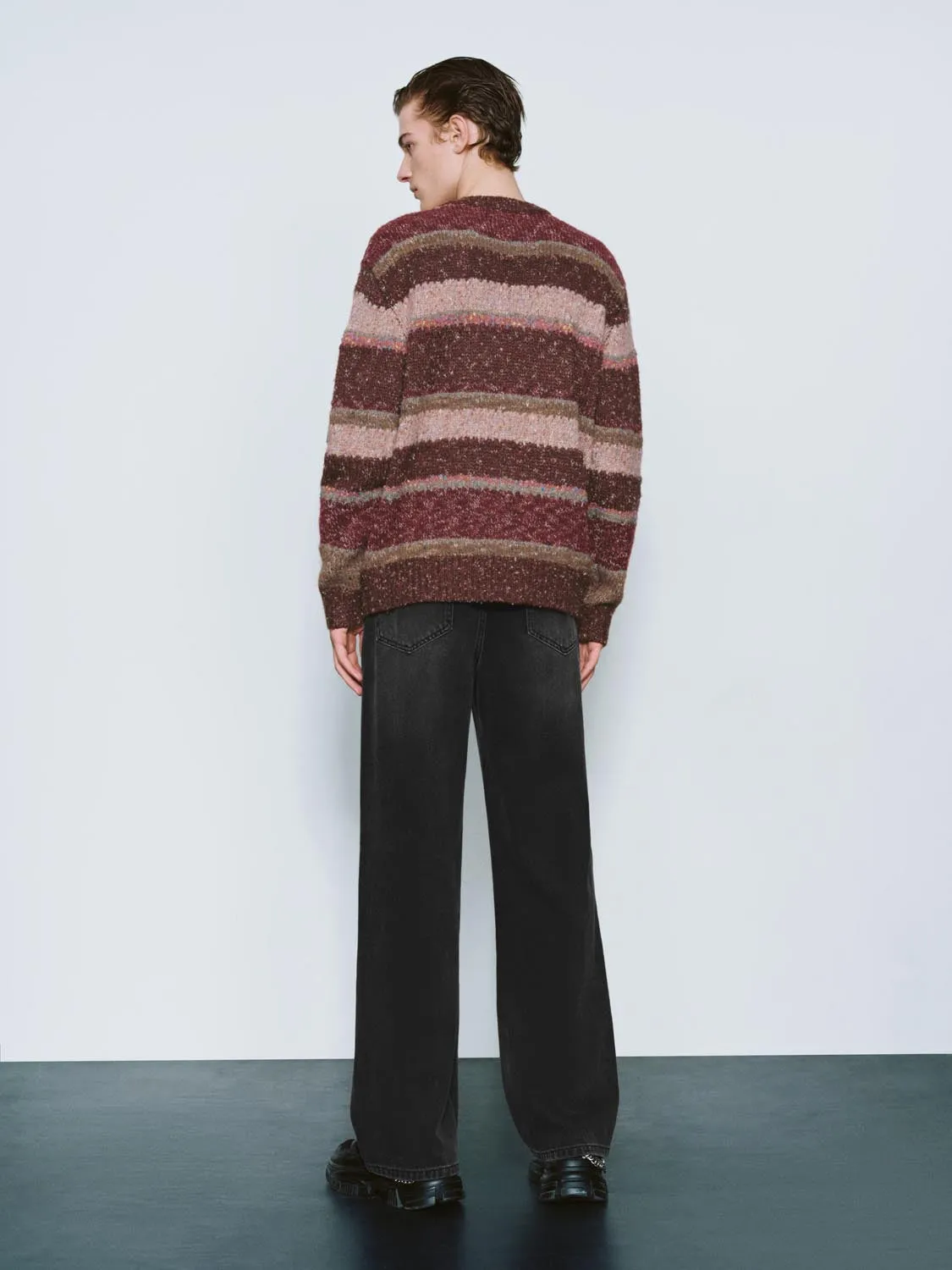 Crew Neck Striped Knitted T-Shirts sold by Urban Revivo product image thumbnail 5